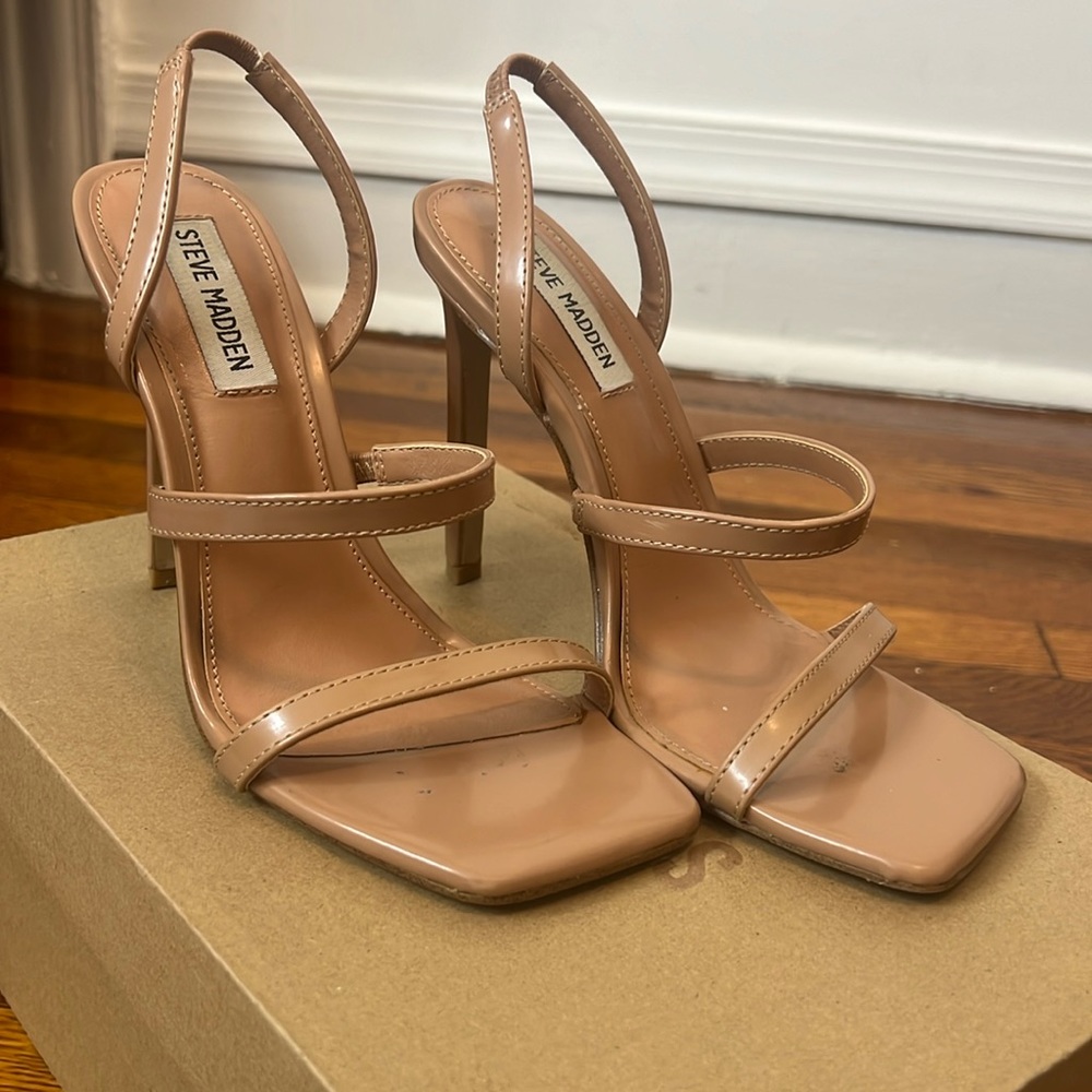Nude Steve Madden Heeled Sandals